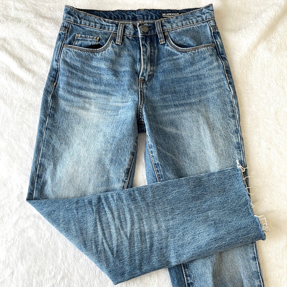Blank NYC Madison high rise crop jeans sz 26 (A10)